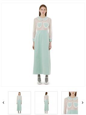 VIVETTA LACE AND VELVET HEARTS DRESS
